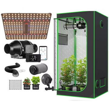 IGrow Wonderful Grow Lea: 60x60x140cm | 120W Basic LED | 1-3 Pflanzen